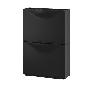 [IKEA] TRONES  2단 신발장 (블랙) 303.973.15