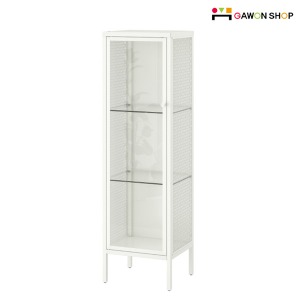 [IKEA] BAGGEBO 유리도어 수납장/진열장/장식장 (화이트) 105.029.92